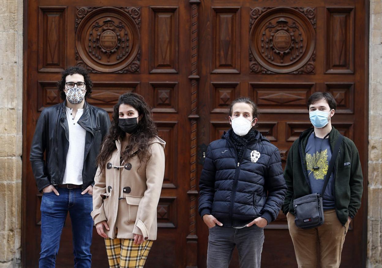 Javier Rodríguez, Alba Morán, Manuel Ignacio de Paz y David Roiz, cuatro de los afectados. 