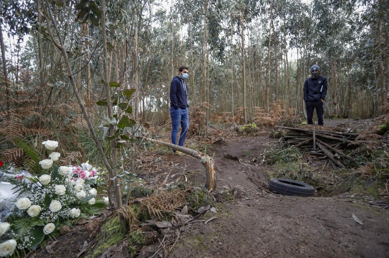 Zona del 'Argayu', lugar donde se produjo el accidente mortal de Aníbal Díaz. 