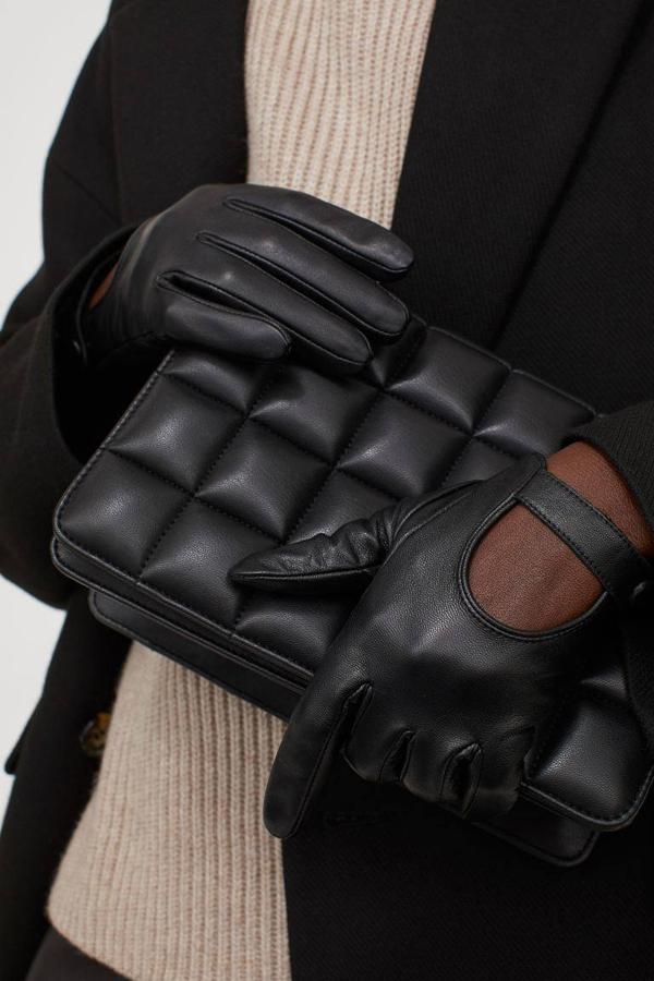 Guantes de piel de H&M, 15,99 euros.