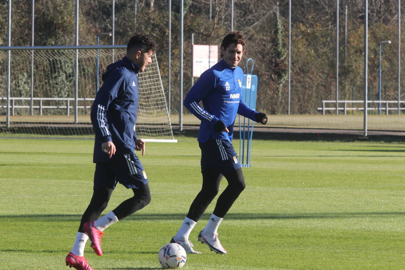 Los azules, preparando su próximo partido ante el Almería