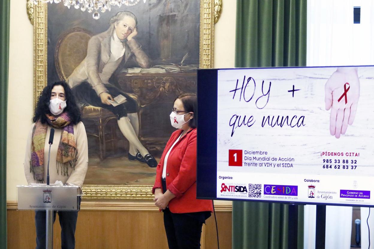 Loli Fernández y Natalia González presentan la campaña. 