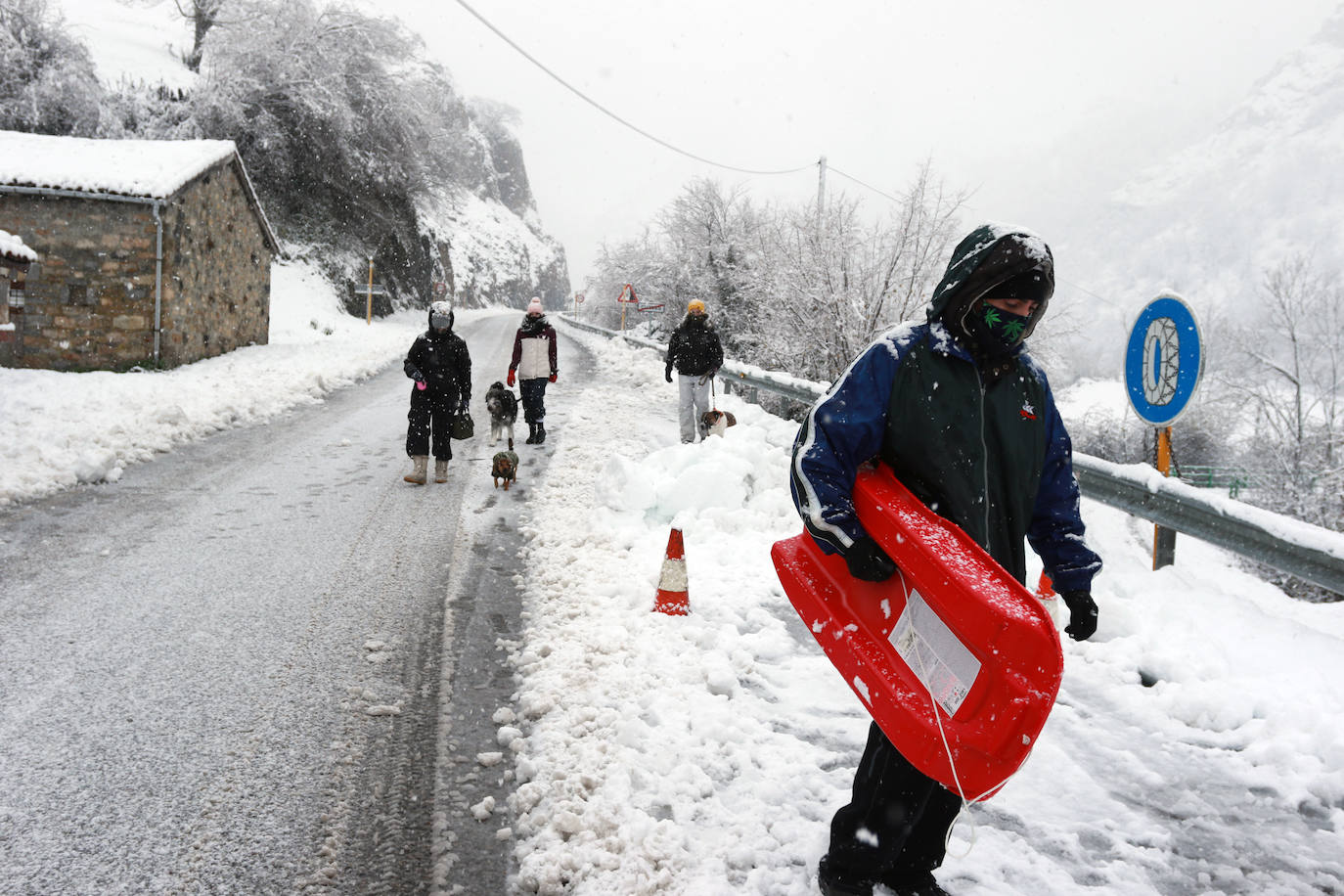 El paso de las borrascas 'Dora' y 'Ernest' ha dejado una situación «realmente complicada» en las carreteras de Asturias, en palabras del consejero de Cohesión Territorial, Alejandro Calvo. La nieve y, sobre todo, los desprendimientos y crecidas de ríos han obligado a movilizar efectivos para evitar la incomunicación de los pueblos más afectados