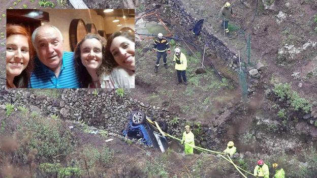 Recuperados los cuerpos de la familia asturiana muerta en un accidente en Canarias