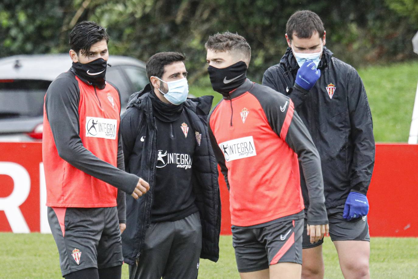 Los rojiblancos preparan su partido ante el Zaragoza