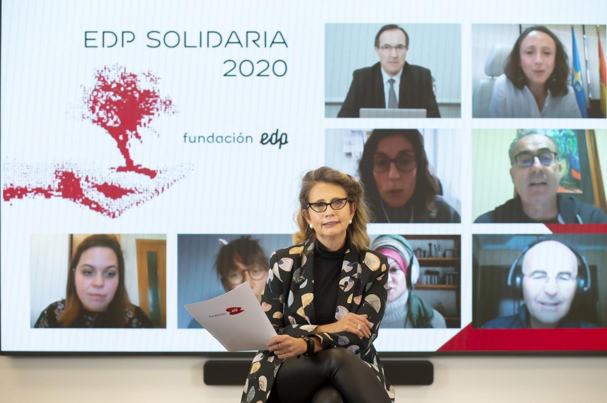 Jorgelina Expósito presentó los proyectos seleccionados por el programa EDP Solidaria 2020. 