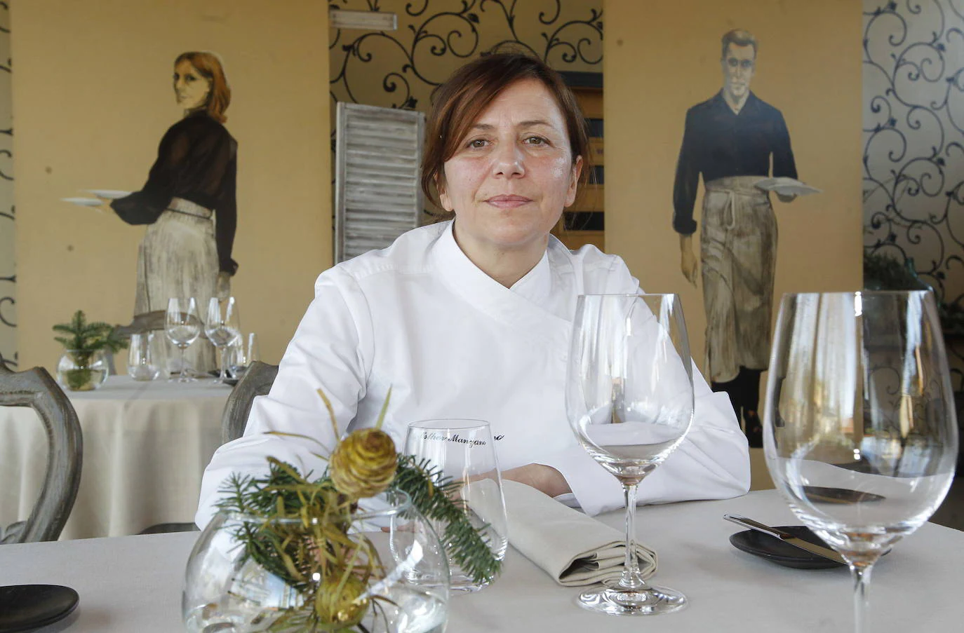 Una estrella Michelin. Esther Manzano, de La Salgar, en Gijón