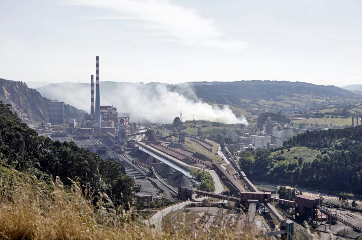 Central térmica de Aboño, propiedad de la compañía eléctrica EdP. 
