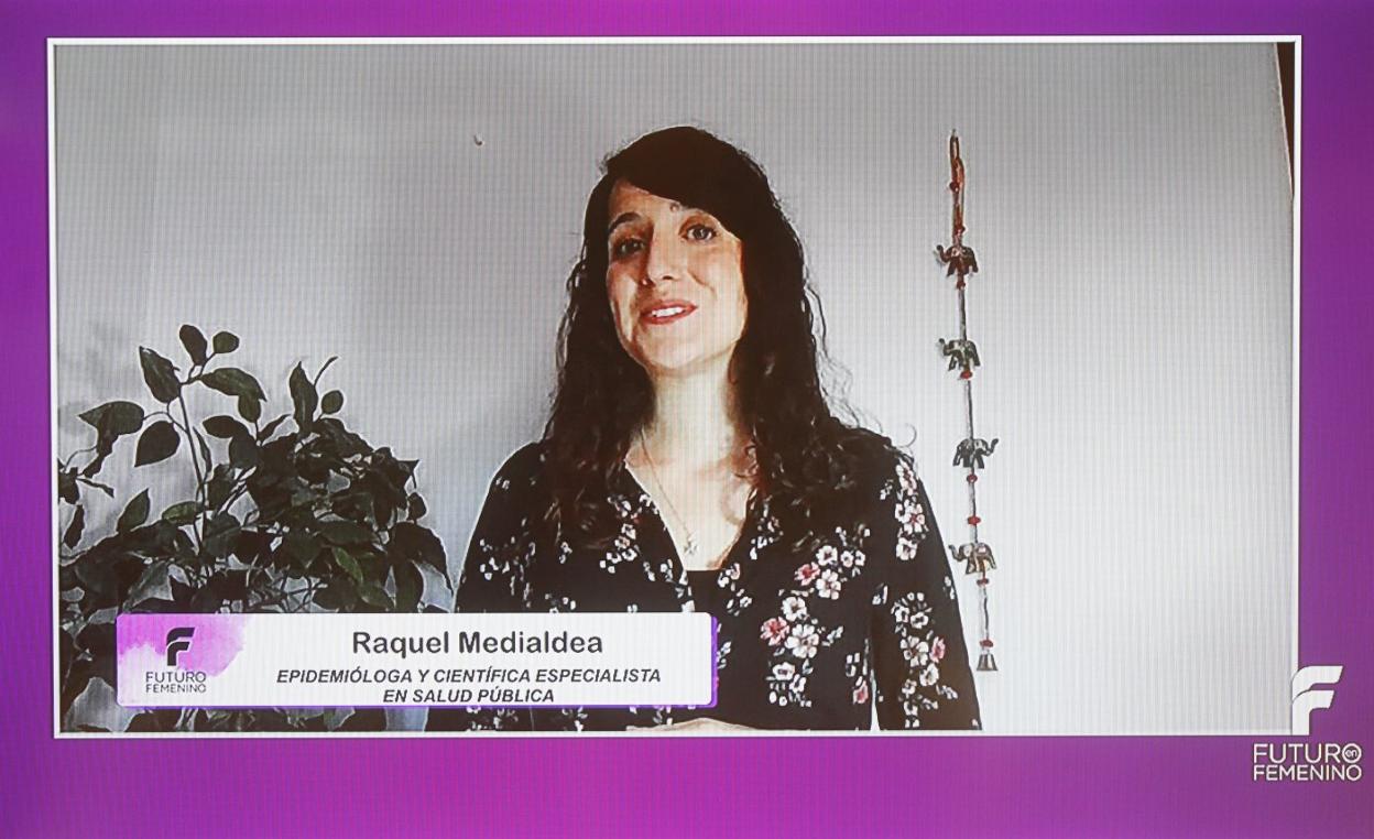 Raquel Medialdea, durante su ponencia en Futuro en Femenino. 
