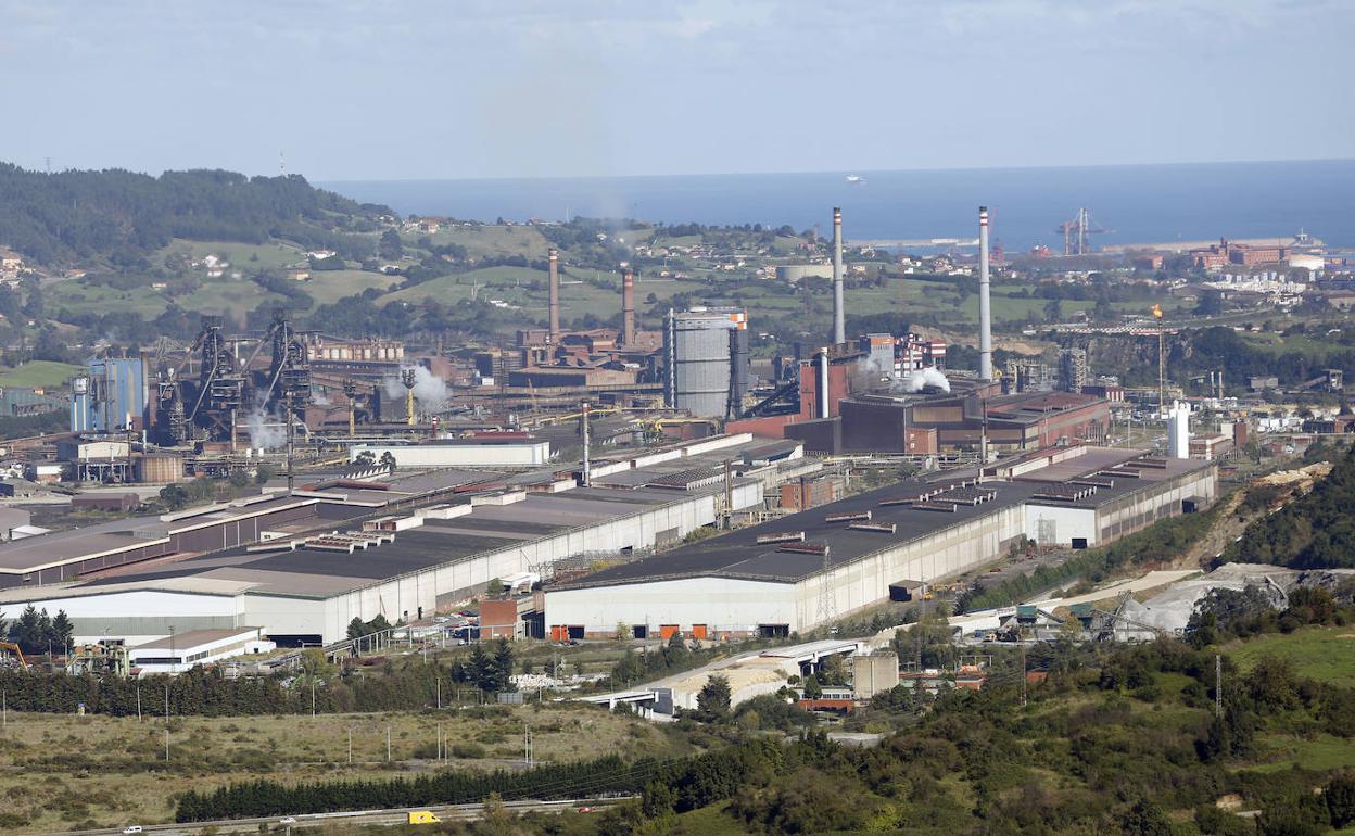 Factoría de Arcelor en Gijón.