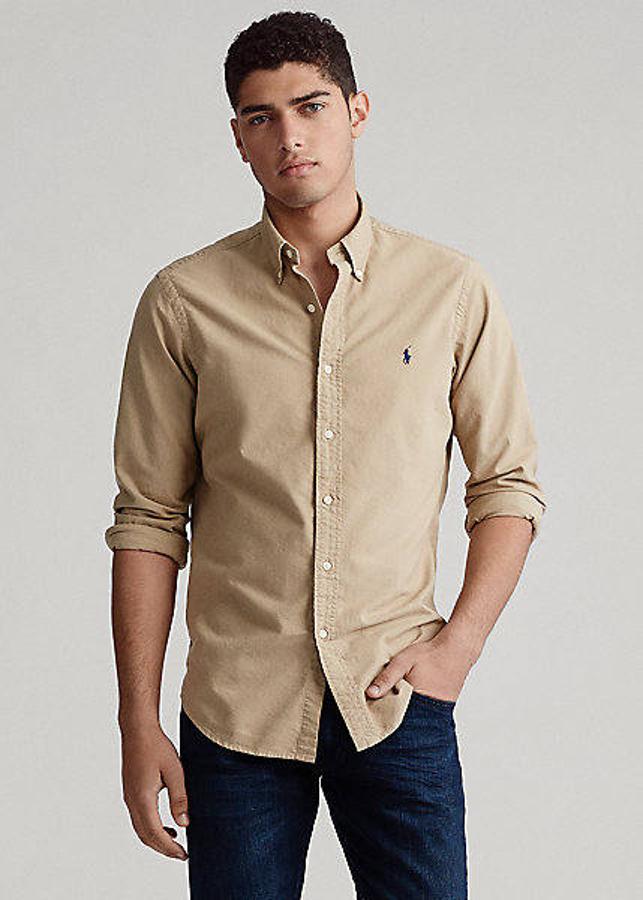 Camisa oxford classic fit de Ralph Laurent (109 euros).