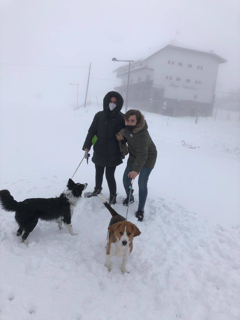 La nieve caída ha dejado varios puertos con cadenas