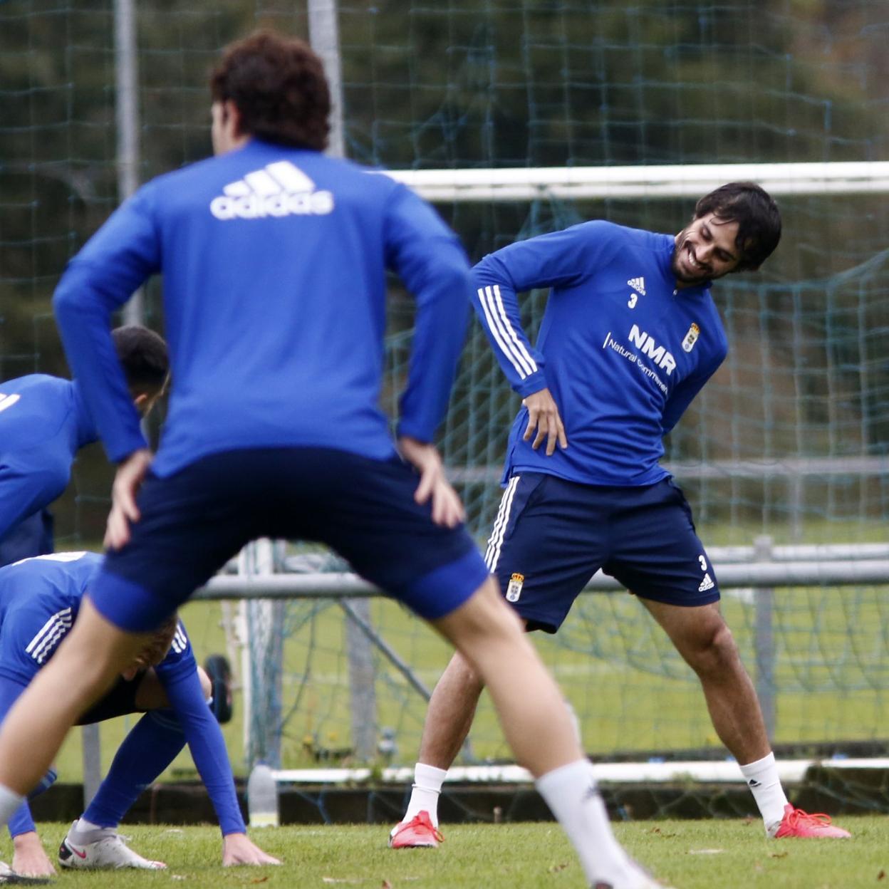 Arribas, durante un entrenamiento reciente. 