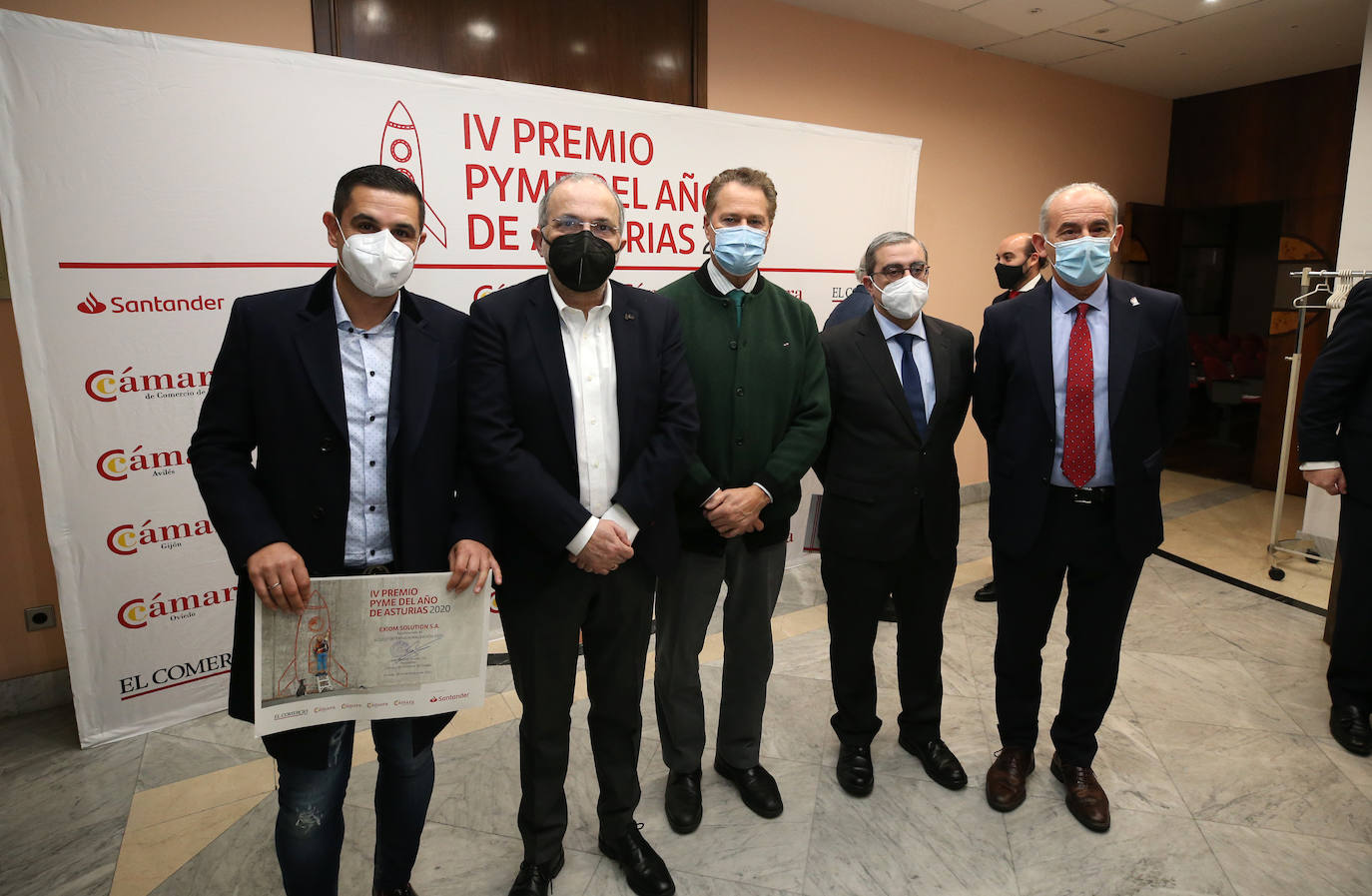 Neoalgae, I-Lanza, Intgraf, Exiom Solution y Vycas reciben el accesit de los galardones que conceden las cámaras de comercio, el Santander y EL COMERCIO