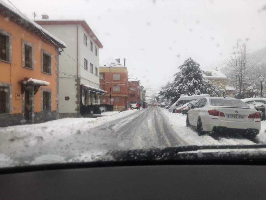 Temporal de frío y nieve en Asturias