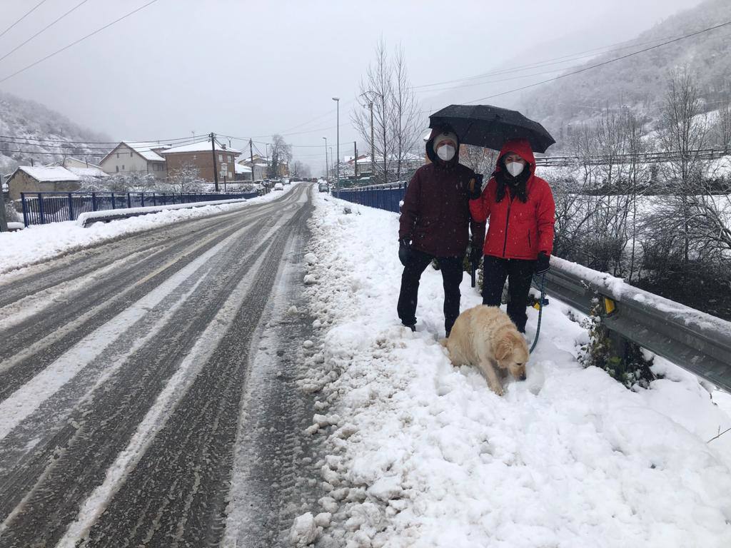 Temporal de frío y nieve en Asturias