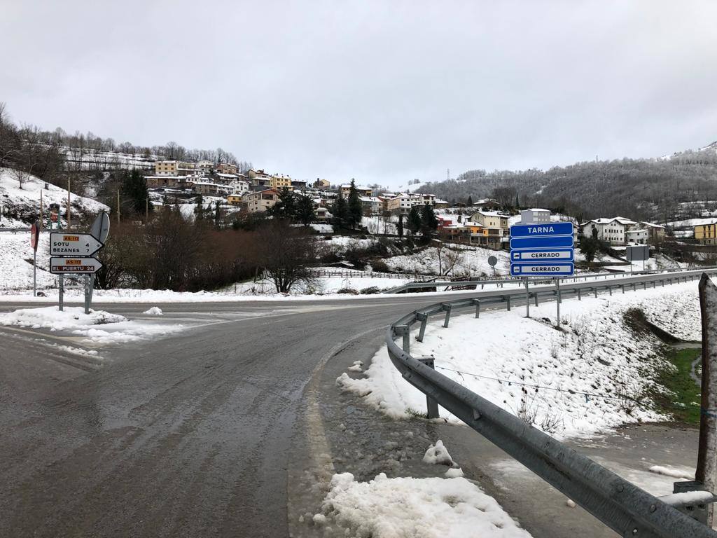 Temporal de frío y nieve en Asturias