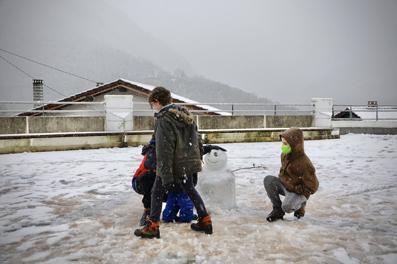 Temporal de frío y nieve en Asturias