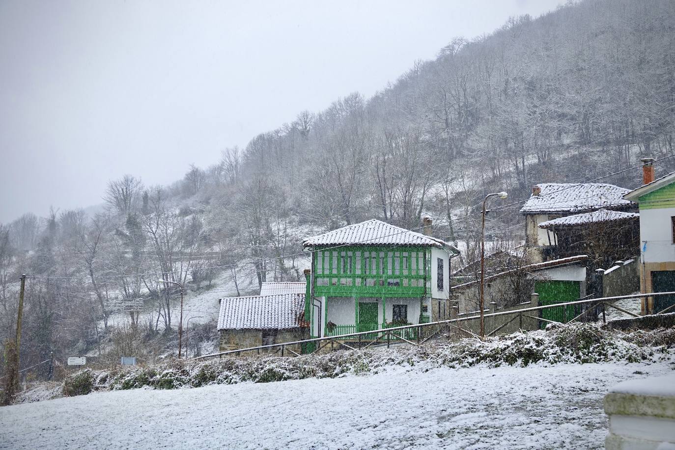 Temporal de frío y nieve en Asturias