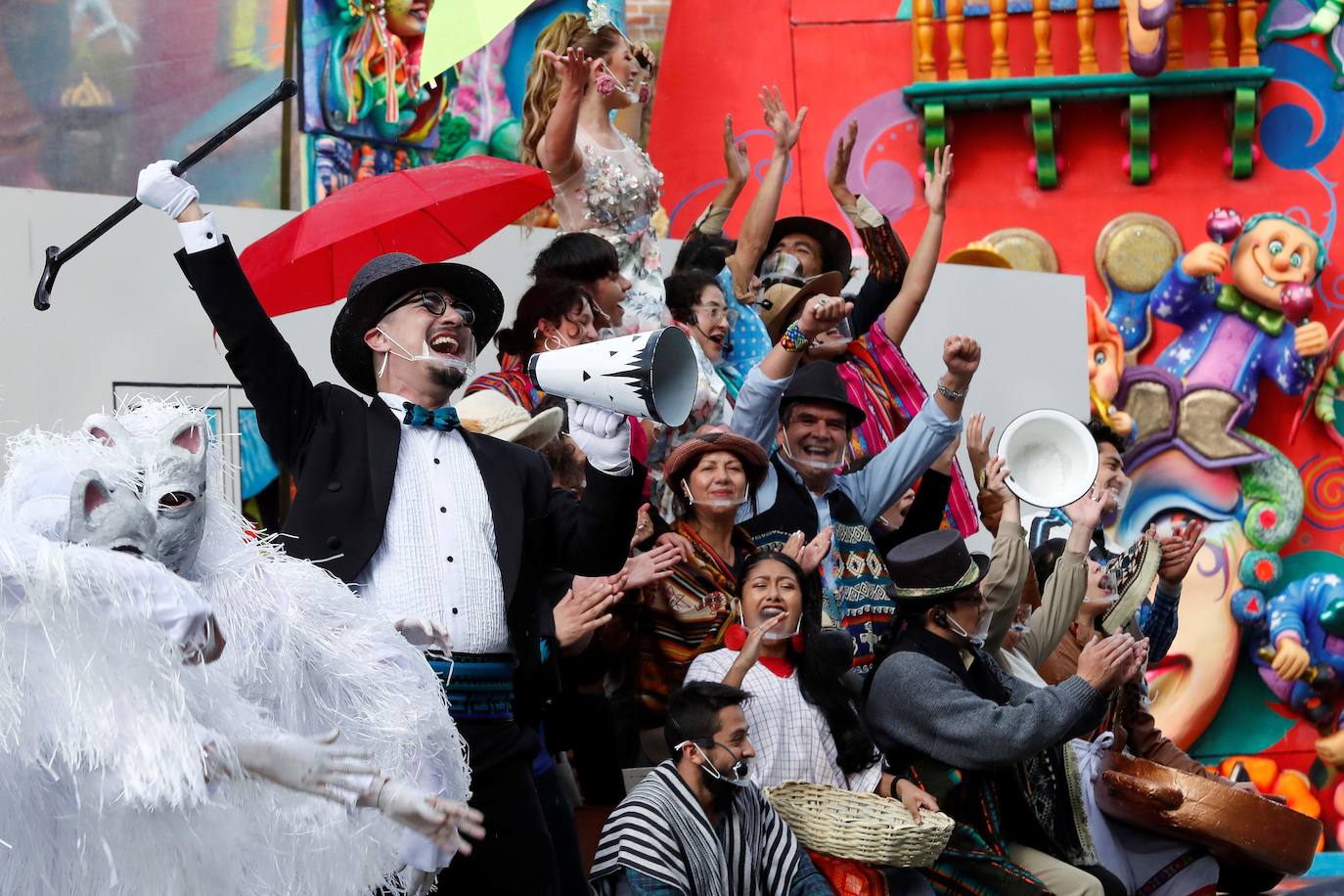 El Carnaval de Negros y Blancos, Patrimonio Cultural Inmaterial de la Humanidad, se celebra estos días con restricciones en el sur de Colombia 