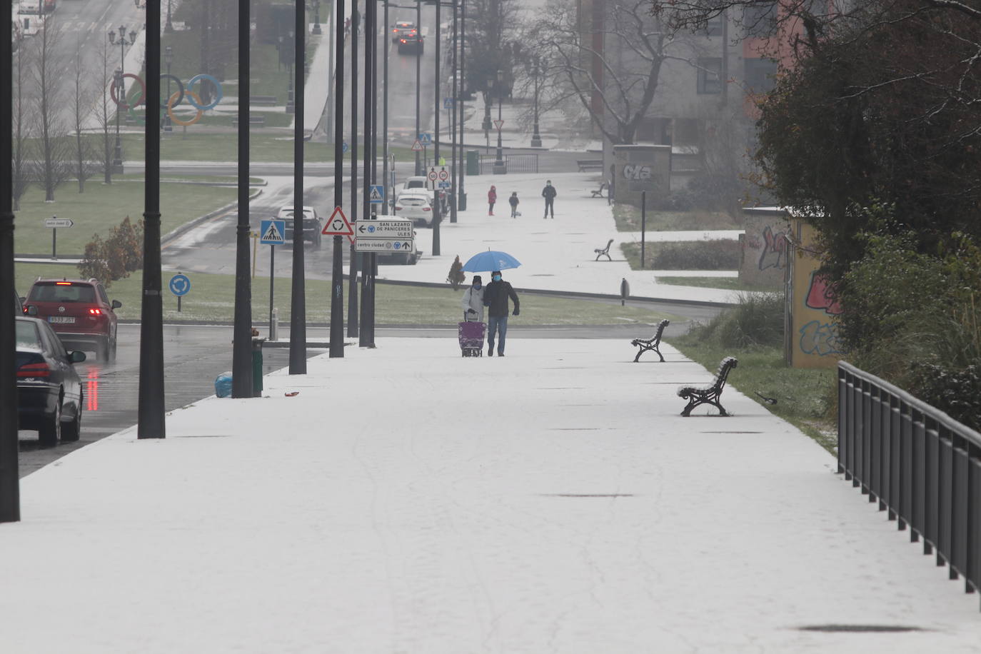 La borrasca deja nevadas y mucho frío en la región, que permanecerá en alerta todo el fin de semana.