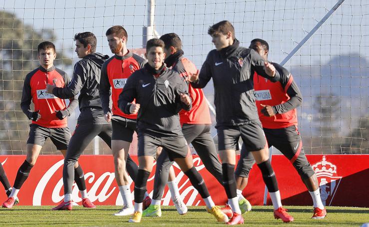 Entrenamiento del Sporting (13/01/2021)