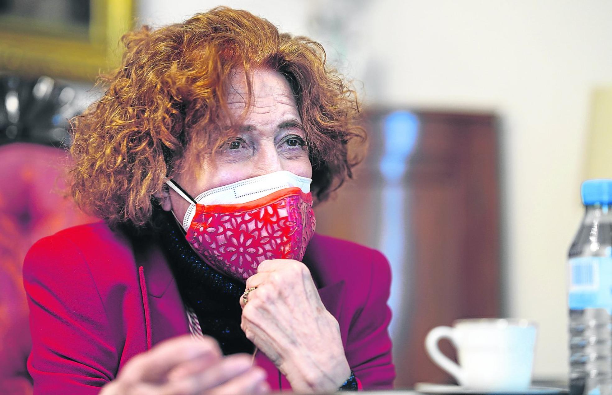 Carmen Iglesias, directora de la Real Academia de Historia, en su despacho.