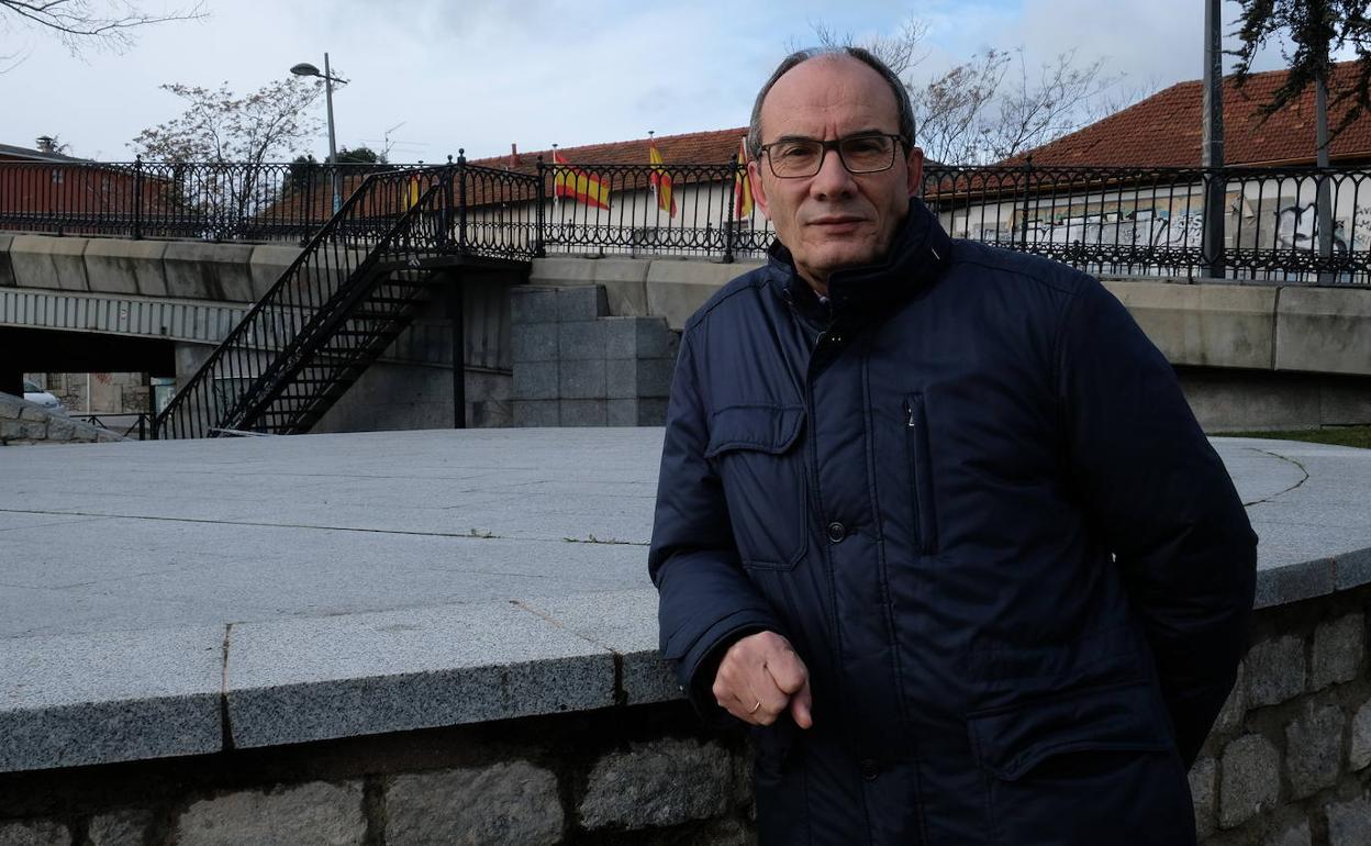 Jesús Sanjujo, histórico dirigente socialista asturiano, en Galapagar (Madrid), donde reside desde hace años.