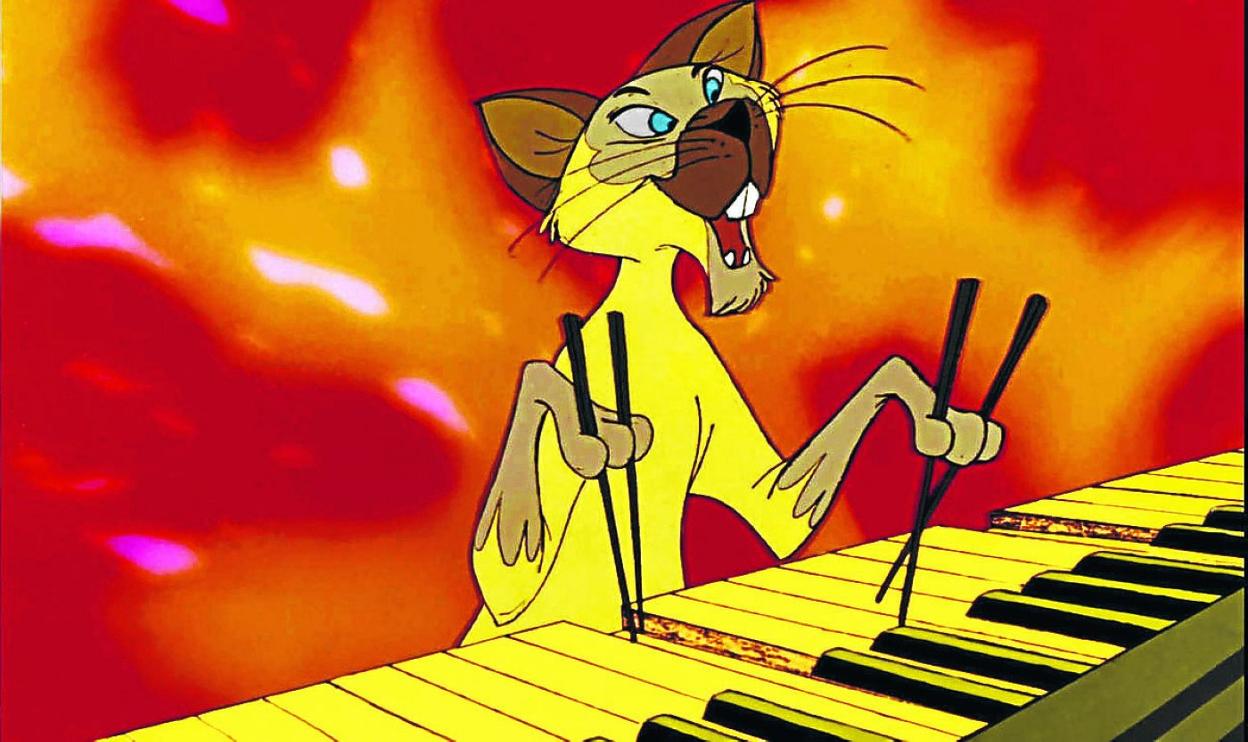 El pianista de 'Los aristogatos' que menosprecia a los asiáticos. 