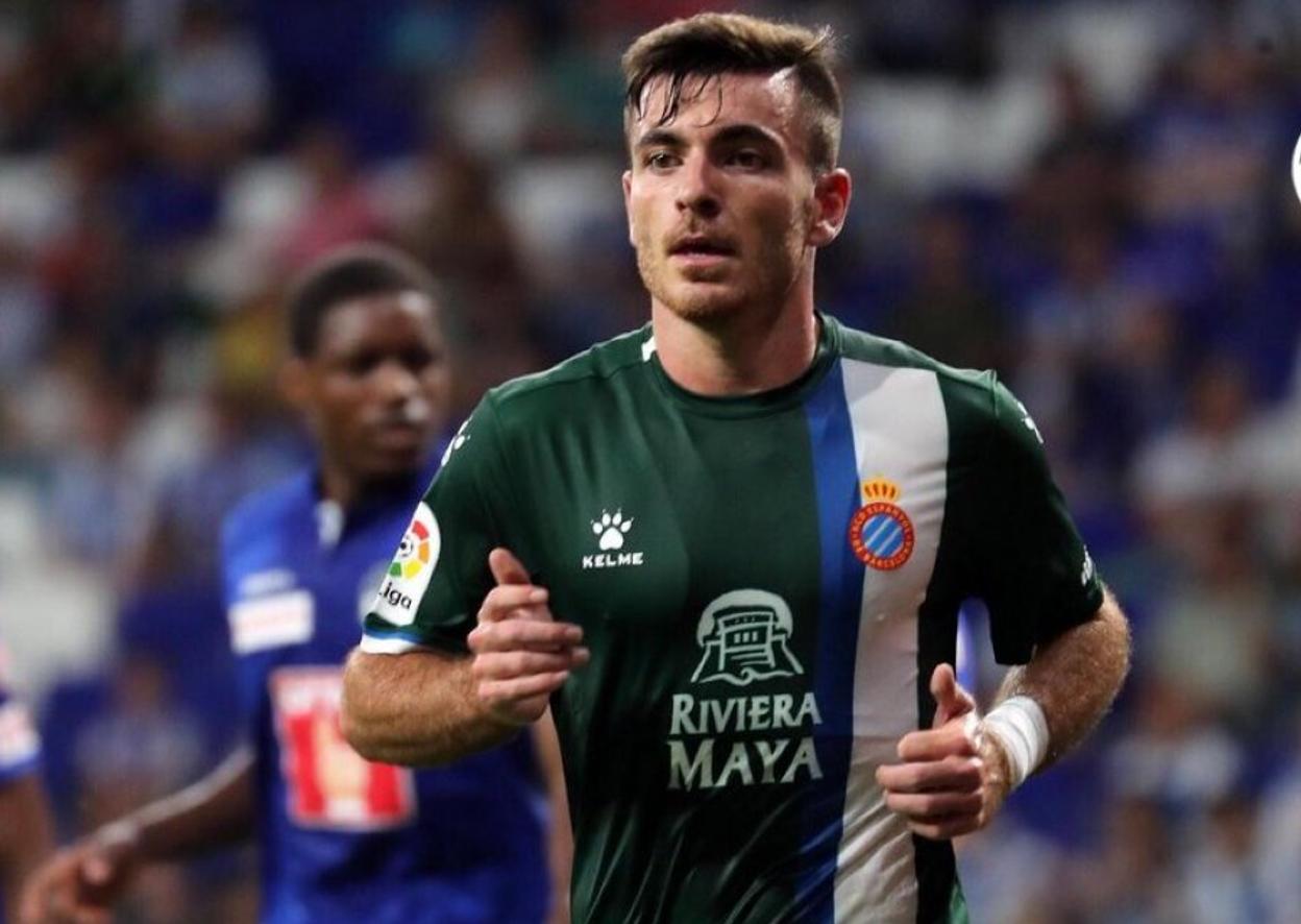 Campuzano, en un partido con el Espanyol. 