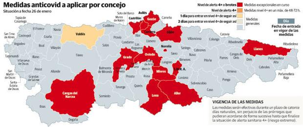 Empeora la evolución de la pandemia en Avilés, Castrillón y Corvera