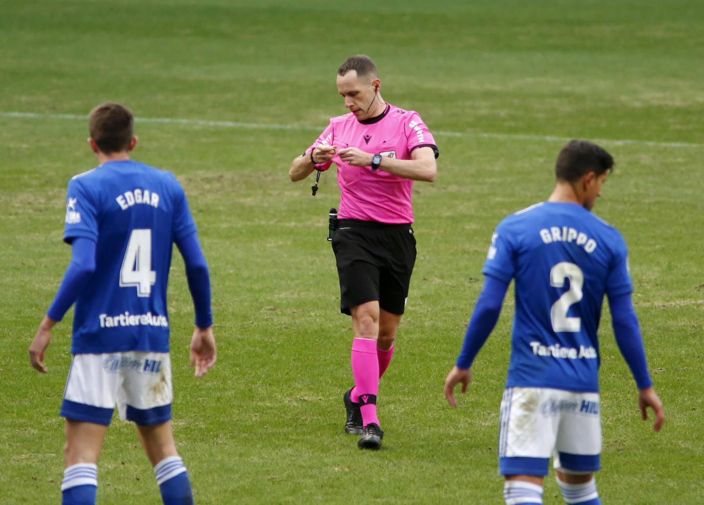 El partido entre el Real Oviedo y el Albacete en el Tartiere, que se saldó con victoria manchega, en imágenes.