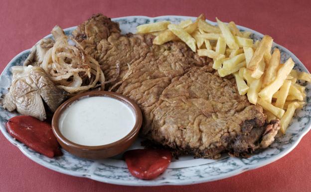 Cachopo a las setas