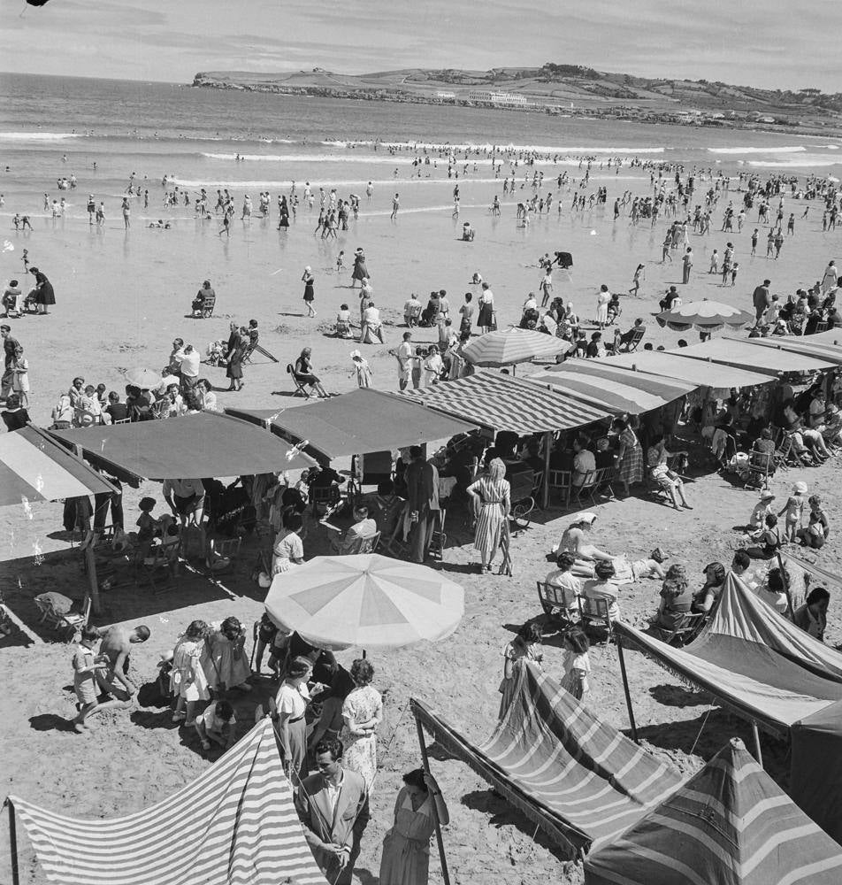 Playa de Gijón, 1952.