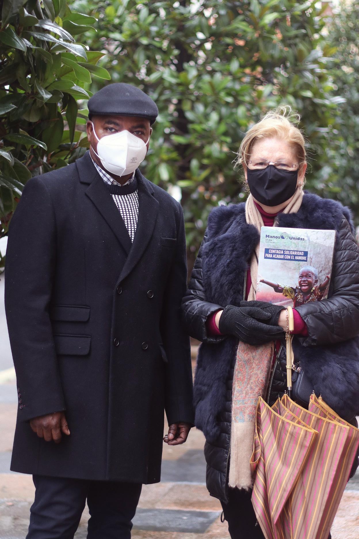 Crispin Kabeya y Ana Vázquez-Prada, ayer. 