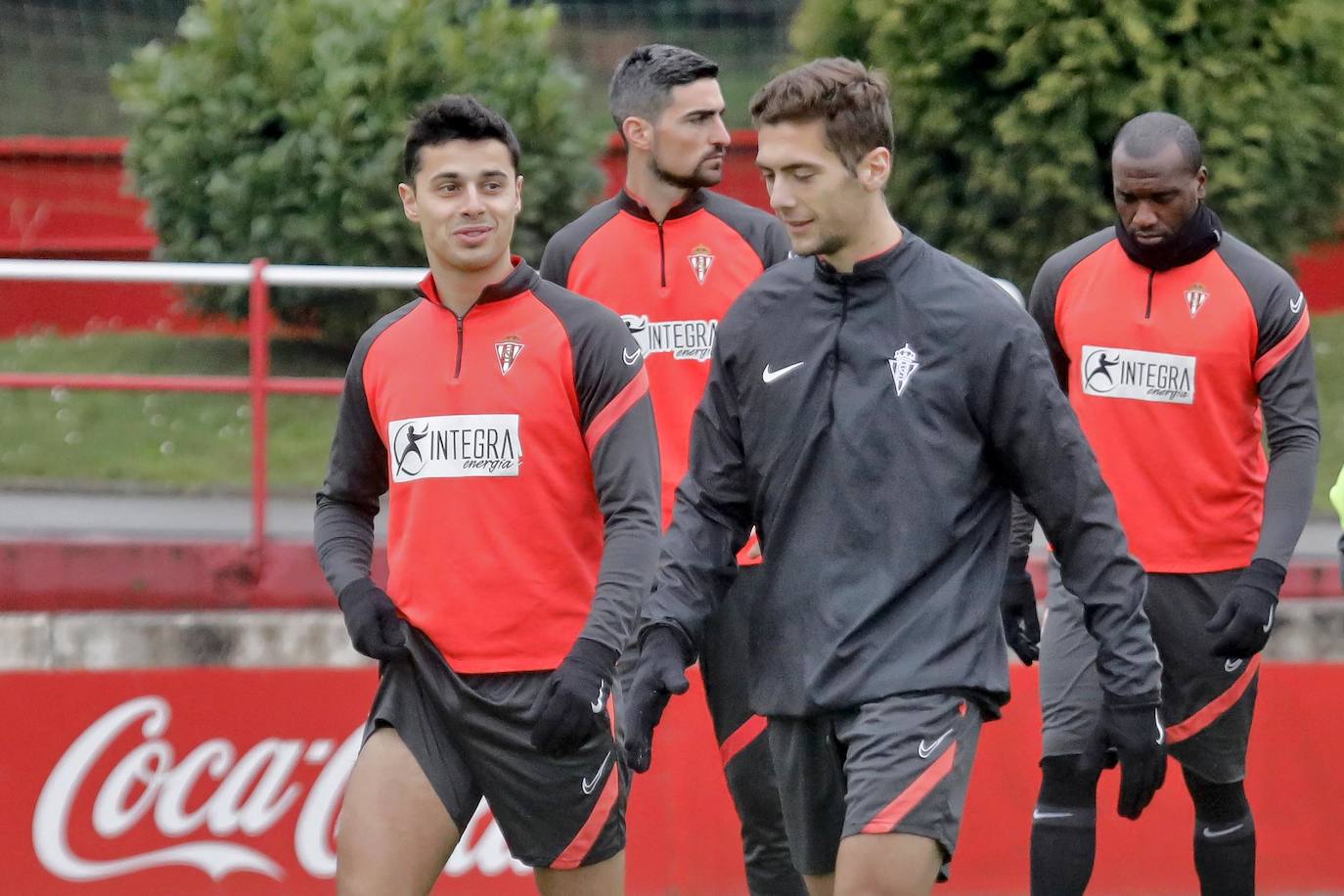 Los rojoblancos han preparado este jueves en Maero en encuentro de este fin de semana 