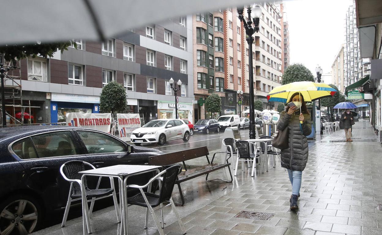 Una terraza de Gijón 