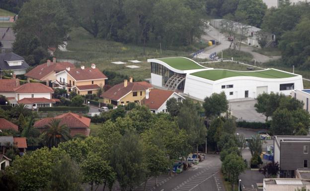 Vista aérea de la depuradora construida en El Pisón