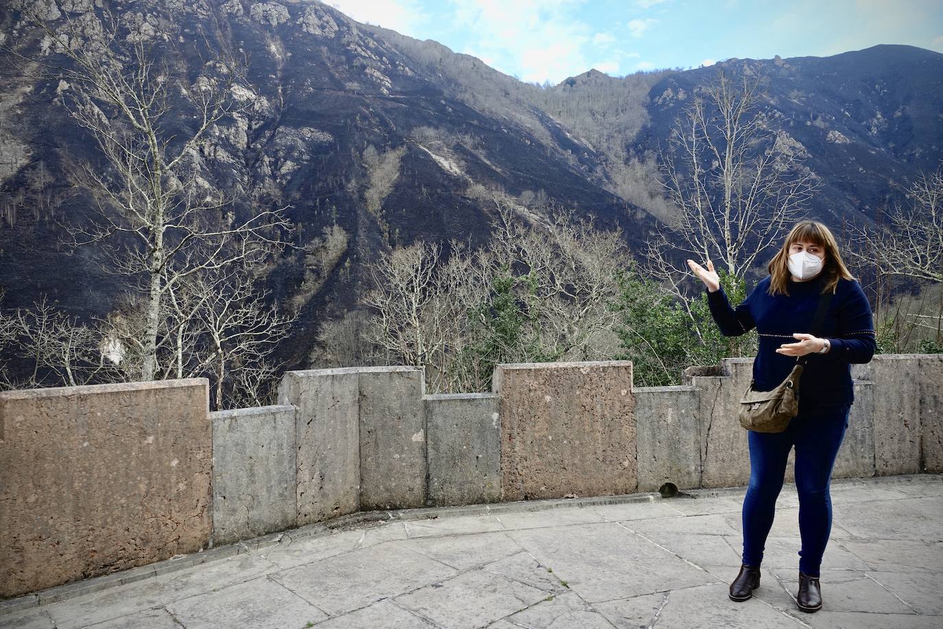 El fuego originado en el monte Priena afectó a 120 hectáreas y obligó a los bomberos a trabajar en su extinción toda la noche.  Pinche aquí para leer la crónica de todo lo occurido .