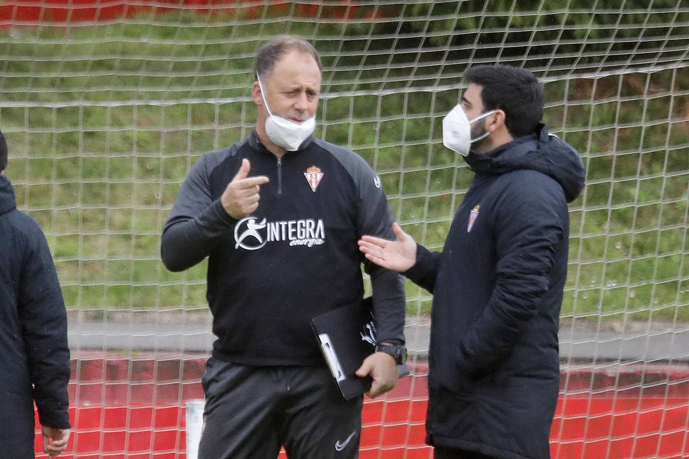 Fotos: Entrenamiento del Sporting (16/02/2021)