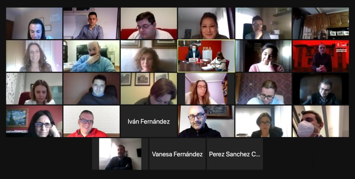 La Comisión Ejecutiva del PSOE se reunió ayer por vía telemática. 