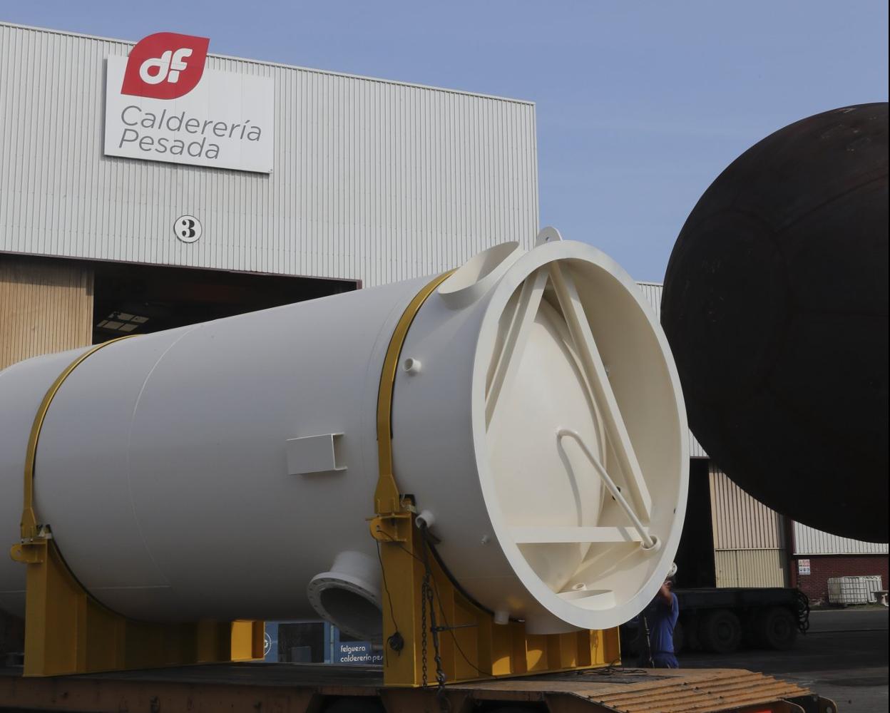 Una pieza fabricada en El Tallerón de Duro Felguera. 