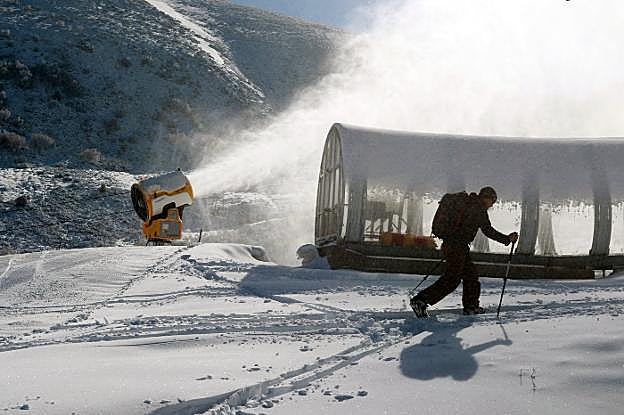 Cañones a pleno rendimiento en Valgrande Pajares. 