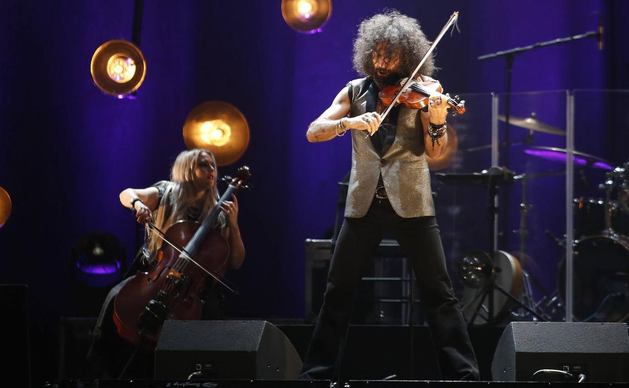 Un concierto del violinista Ara Malikian en el Palacio de Deportes