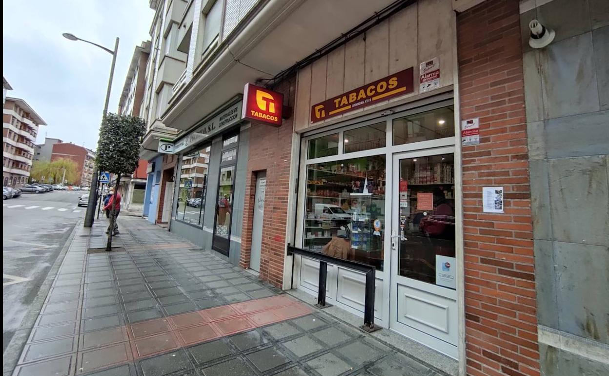 Estanco asaltado en El Berrón.
