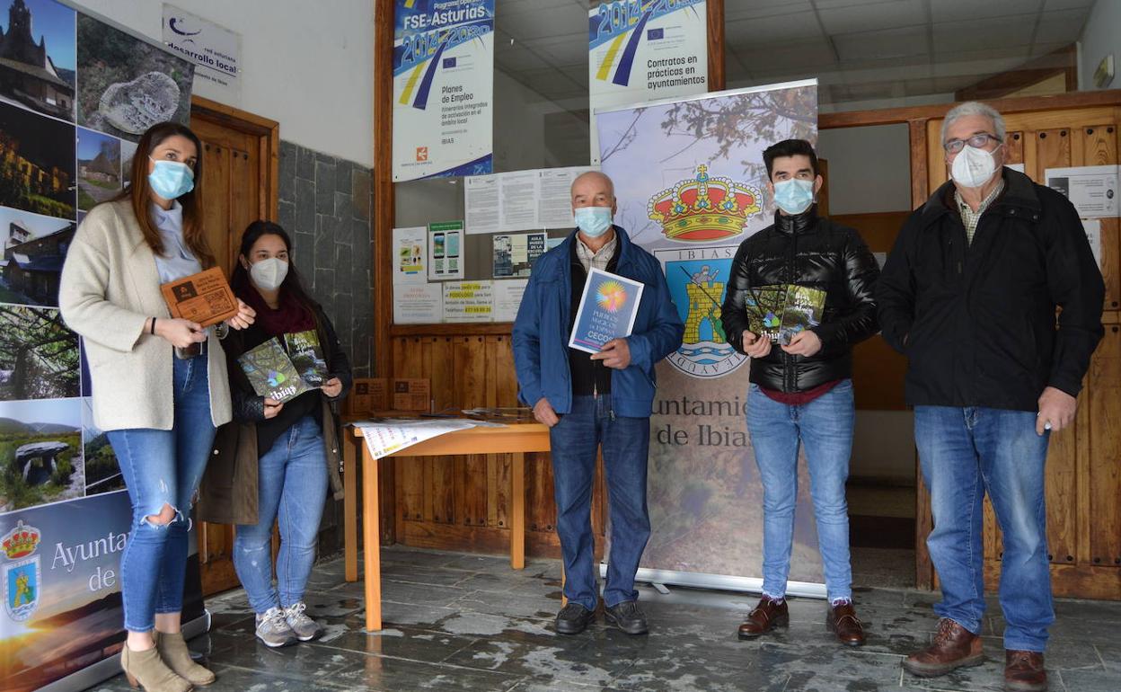 Un instante, durante la presentación de la nueva imagen de Ibias como destino turístico 