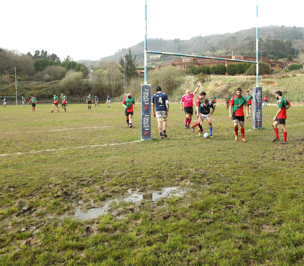 El campo de rugby en el Naranco. 