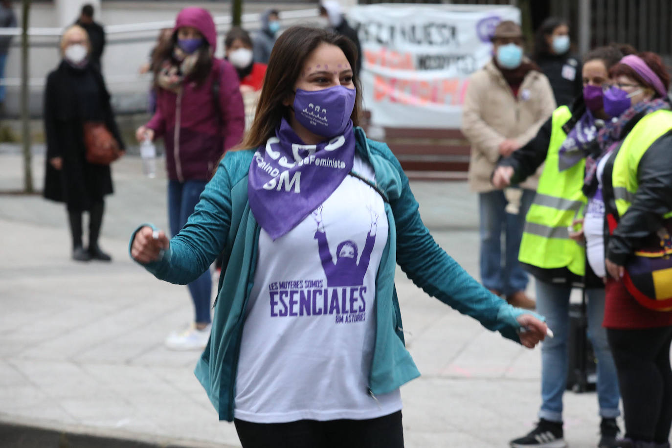 Avilés reclamó políticas de igualdad en esta jornada del 8 de marzo