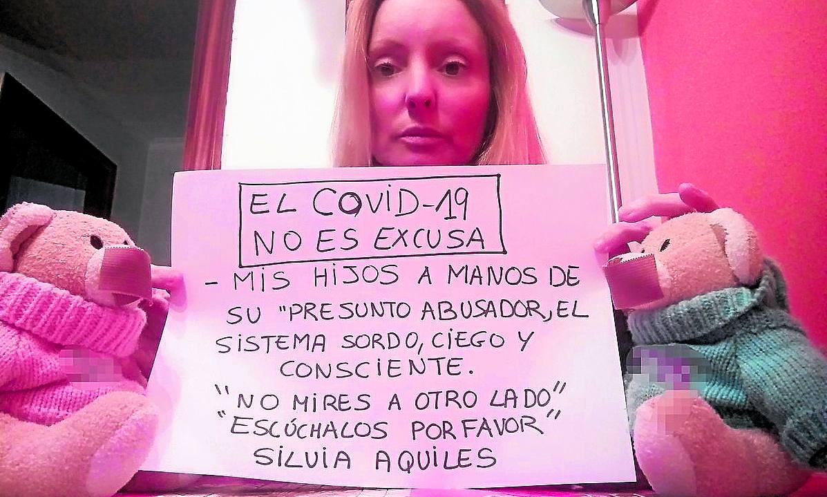 Protesta en Twitter de una madre a la que han retirado la custodia de sus hijos.