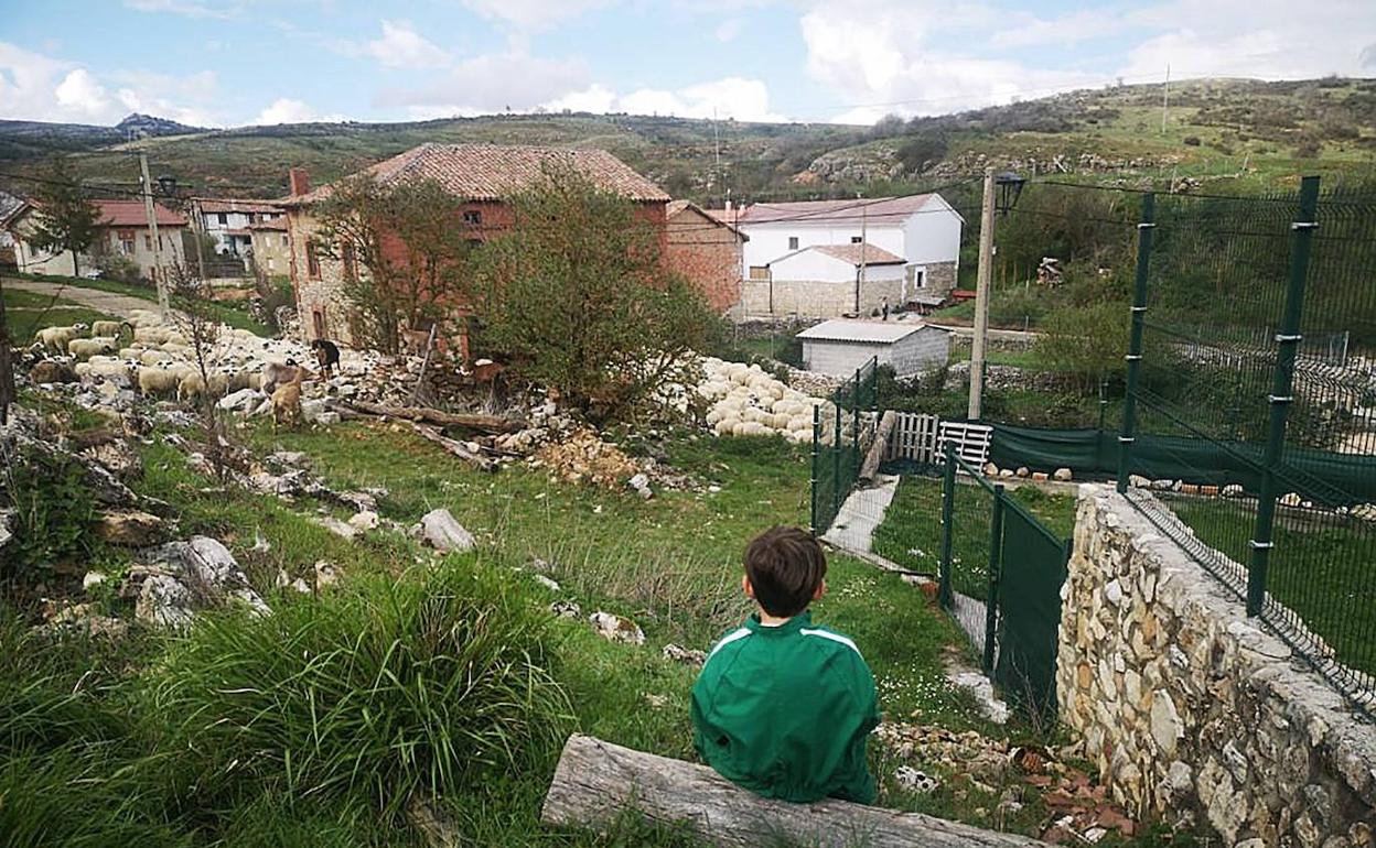 Uno de los únicos tres habitantes de Cubillo de Ojeda (Palencia).