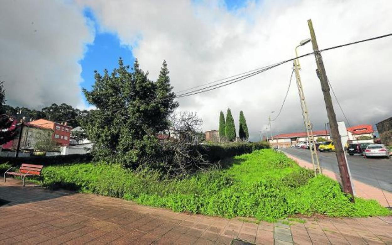 La parcela destinada al centro social de Jardín de Cantos. 